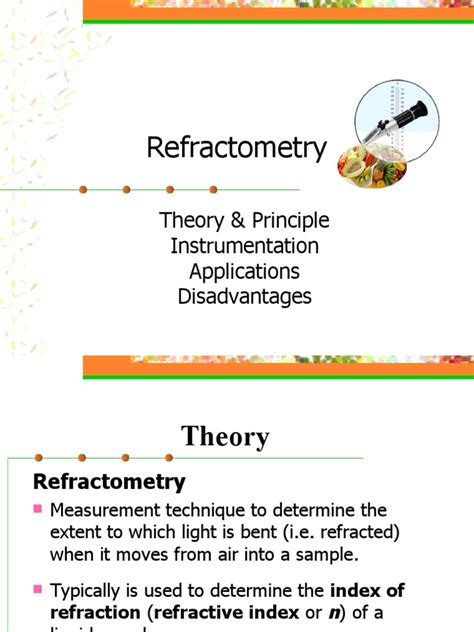 refractometer theory pdf|refractometry principle and applications.